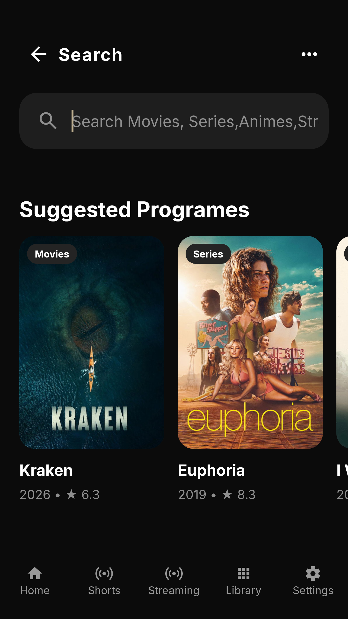 Current EasyPlex 2.4 Android search suggestions